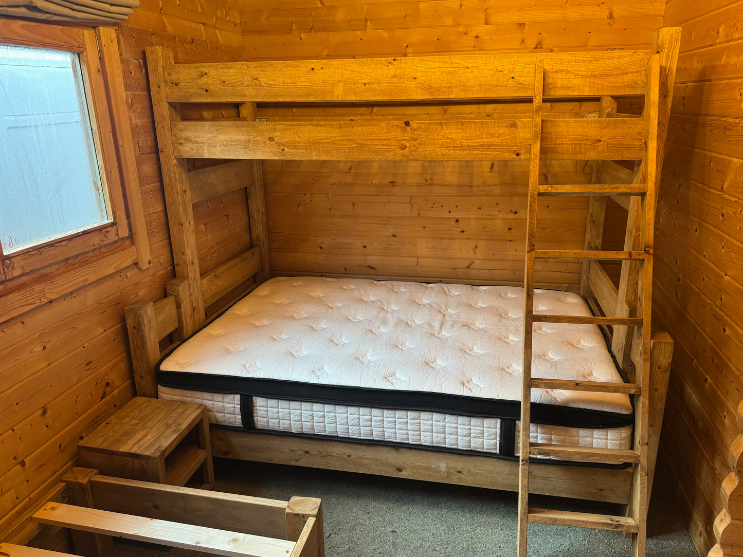 Triple Bunk Bed | Handmade Rustic Wooden Three Sleeper Bed | Three Skulls Furniture