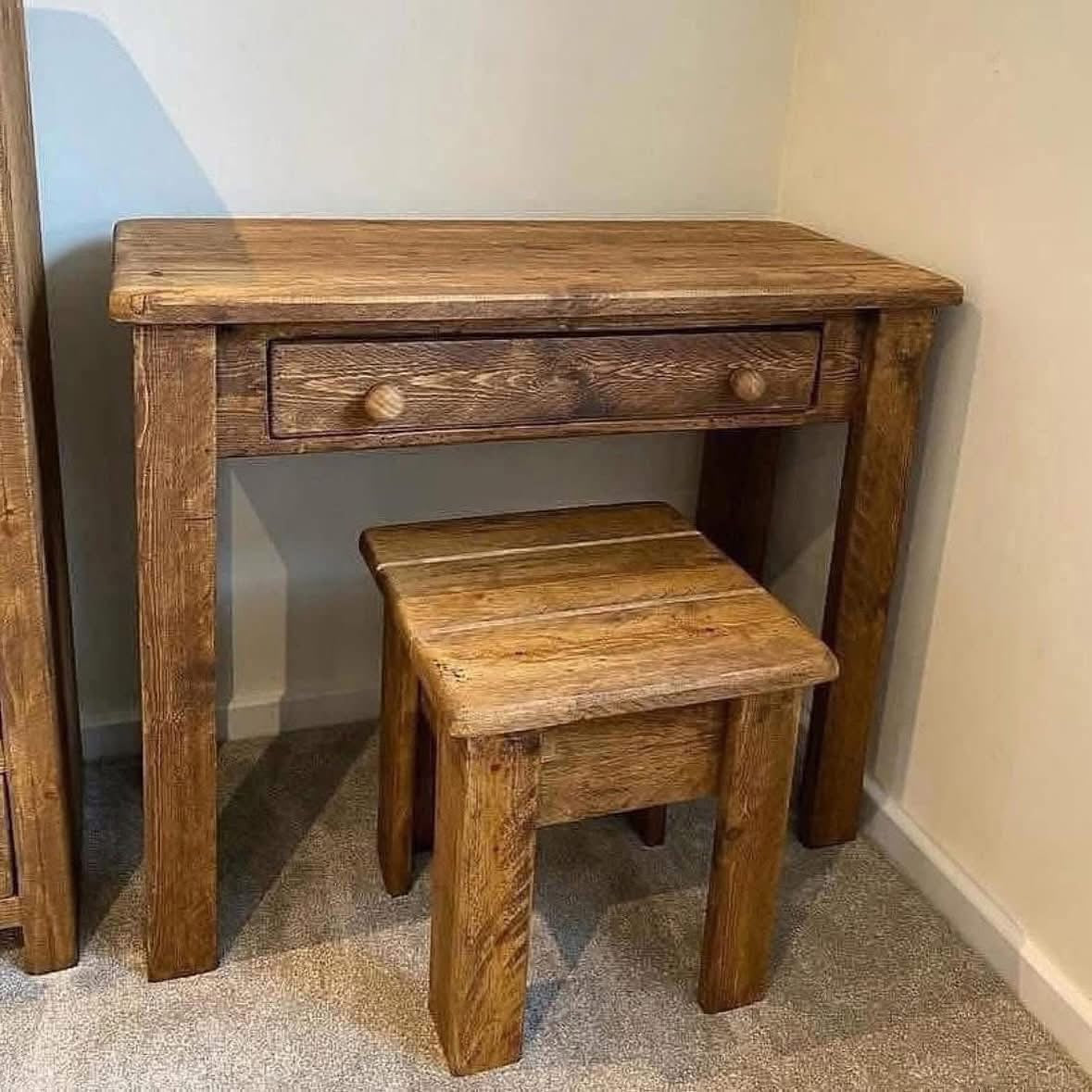 Handmade matching wooden furniture for the bedroom