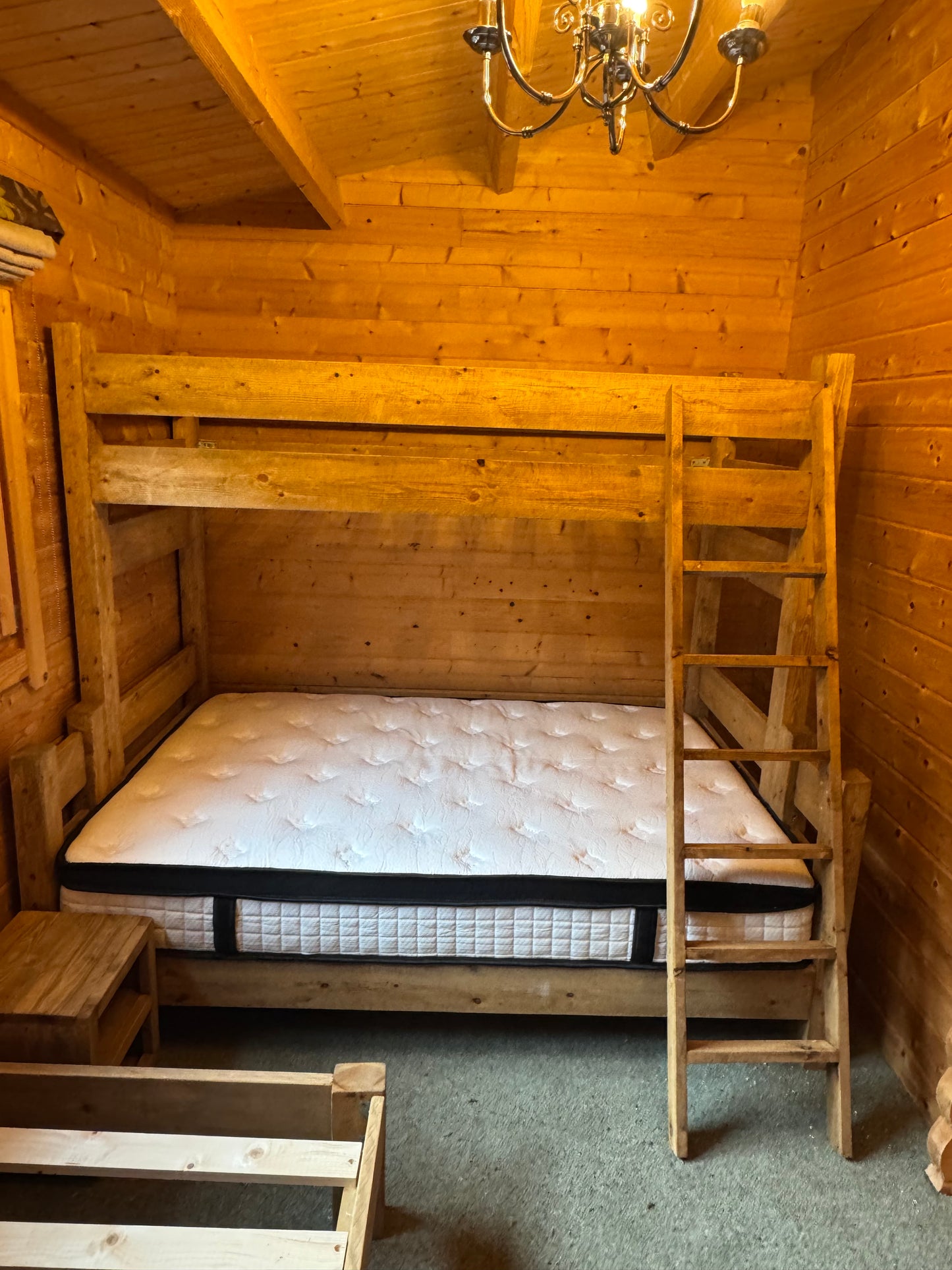 Triple Bunk Bed | Handmade Rustic Wooden Three Sleeper Bed | Three Skulls Furniture
