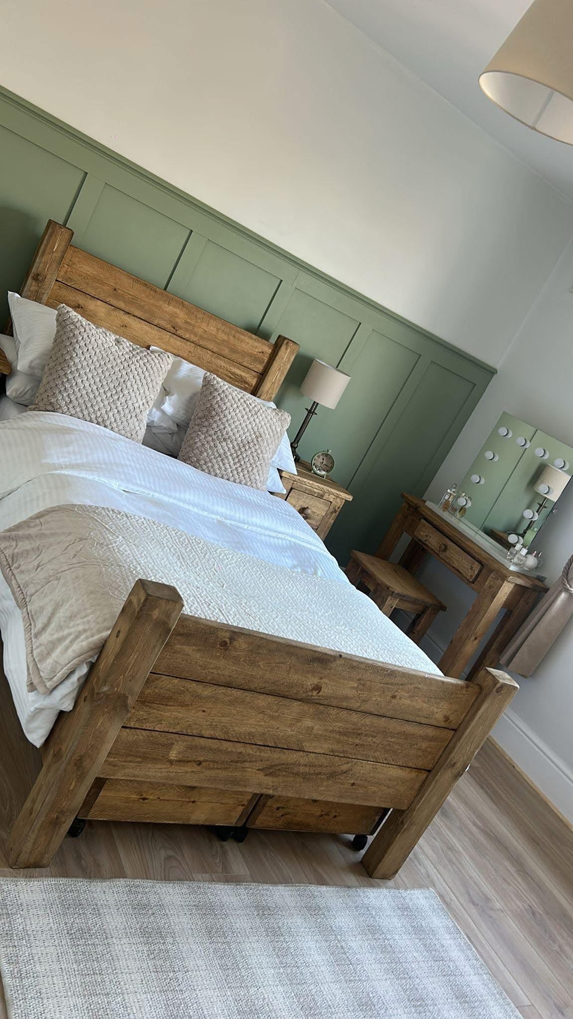 Handmade bedroom furniture package by Three Skulls Furniture