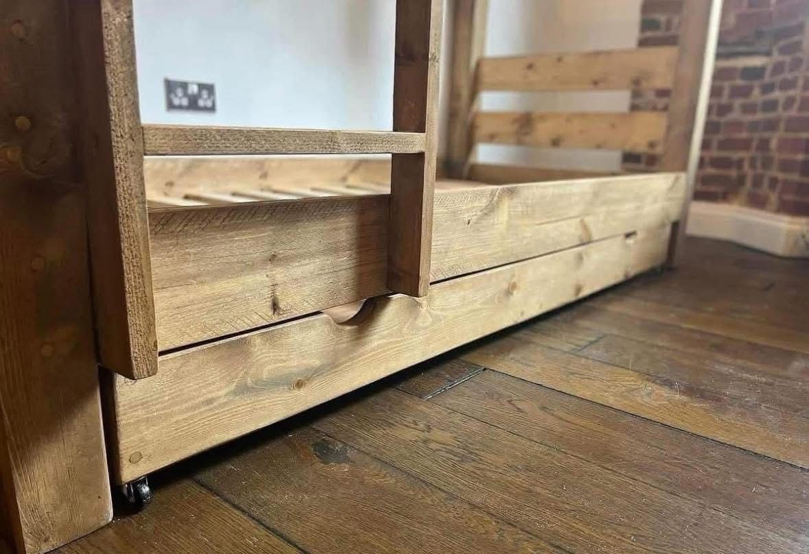 Underbed Drawers | Handmade Wooden Under Bed Storage | Three Skulls Furniture