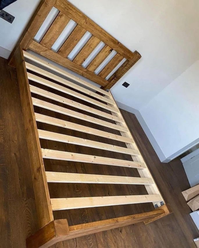 The Low End Ranch Bed | Handmade Rustic Wooden Bed Frame | Three Skulls Furniture