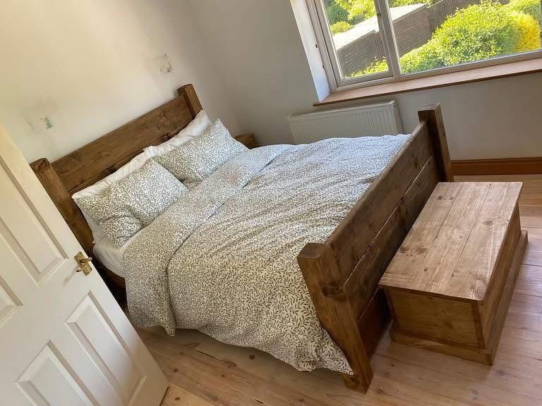 Rustic bedroom package with handmade wooden furniture